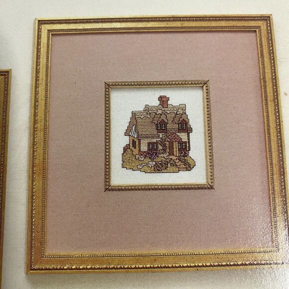 English Cottage Trio Lilliput Lane Cross Stitch Cottage Fever Booklet 1002 VTG - Picture 4 of 10